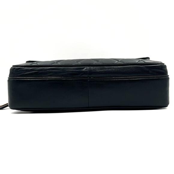 Authentic CHANEL CC Logo LARGE Quilted Lambskin Chain Shoulder Bag Flap Pocket - Picture 5 of 10